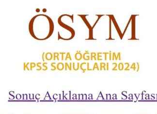 ÖSYM KPSS Ortaöğretim Sonuçları 2024: Sonuç Sorgulama Linki ve Nasıl Öğrenilir? news-04102024-212128