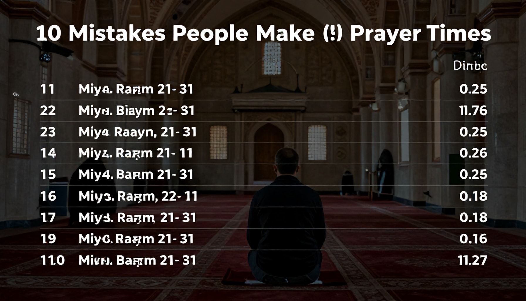 10 Hata Yapanların Yapmayacağı Denizli Namaz Vakitleri Kontrol Yöntemleri*