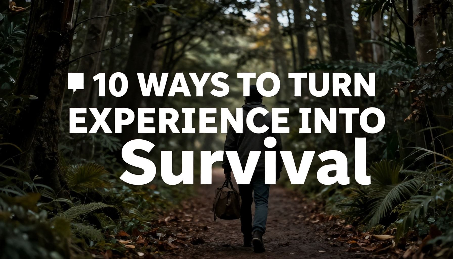 10 Hayatta Kalma Yöntemiyle Deneyimi Dönüştür*