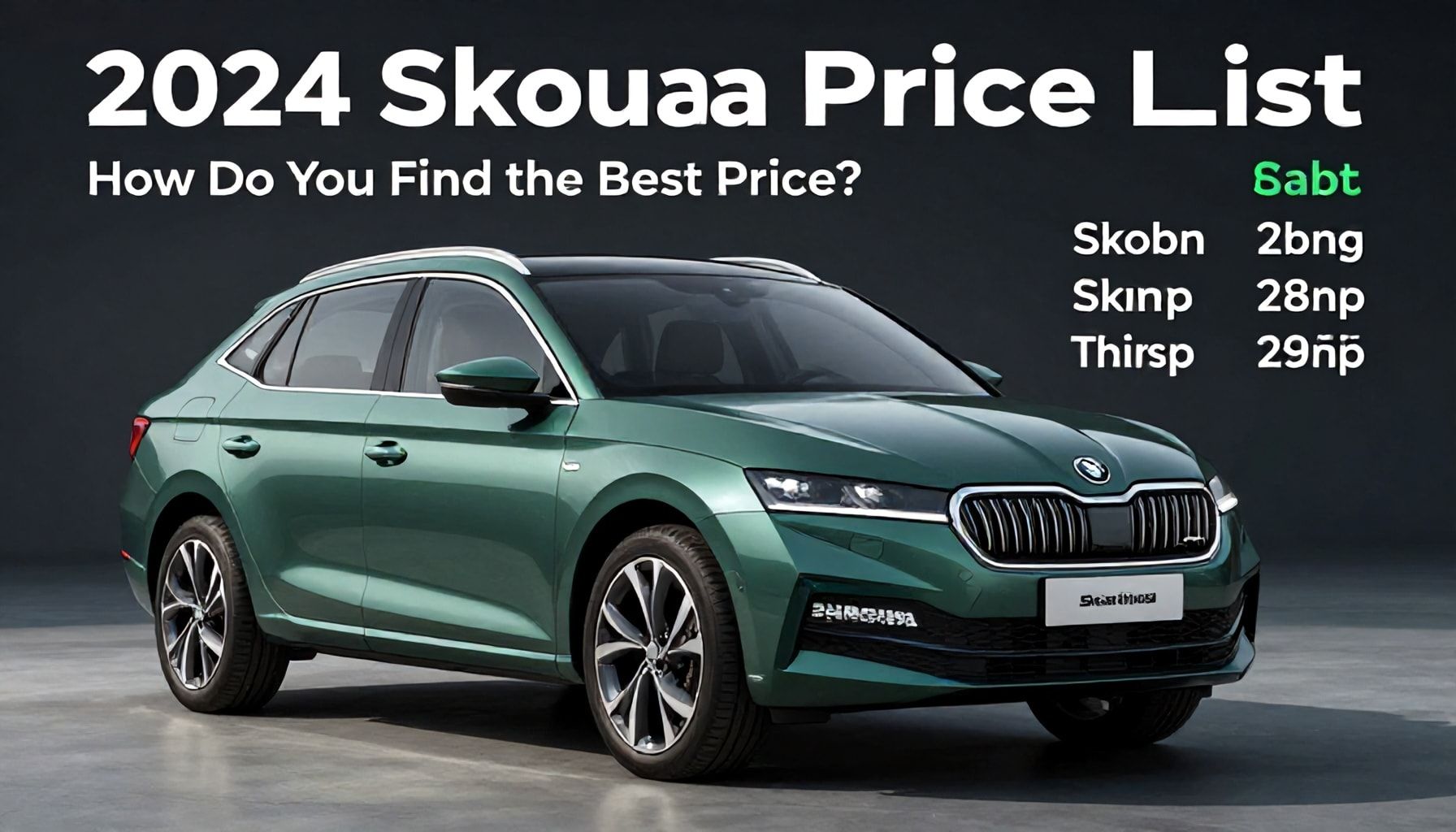 2024 Skoda Fiyat Listesi: Nasıl En İyi Fiyatı Bulursunuz?*