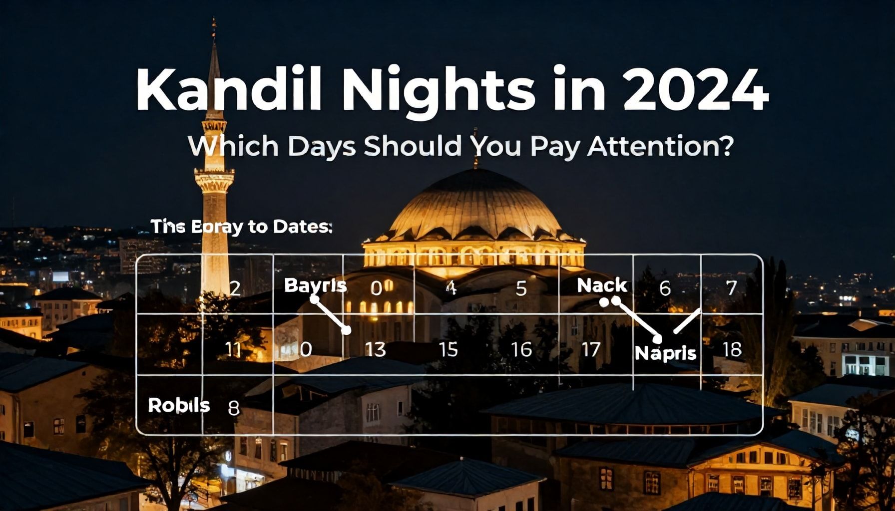 2024'te Kandillerin Tam Tarihleri: Hangi Günlerde Dikkat Etmelisiniz?*