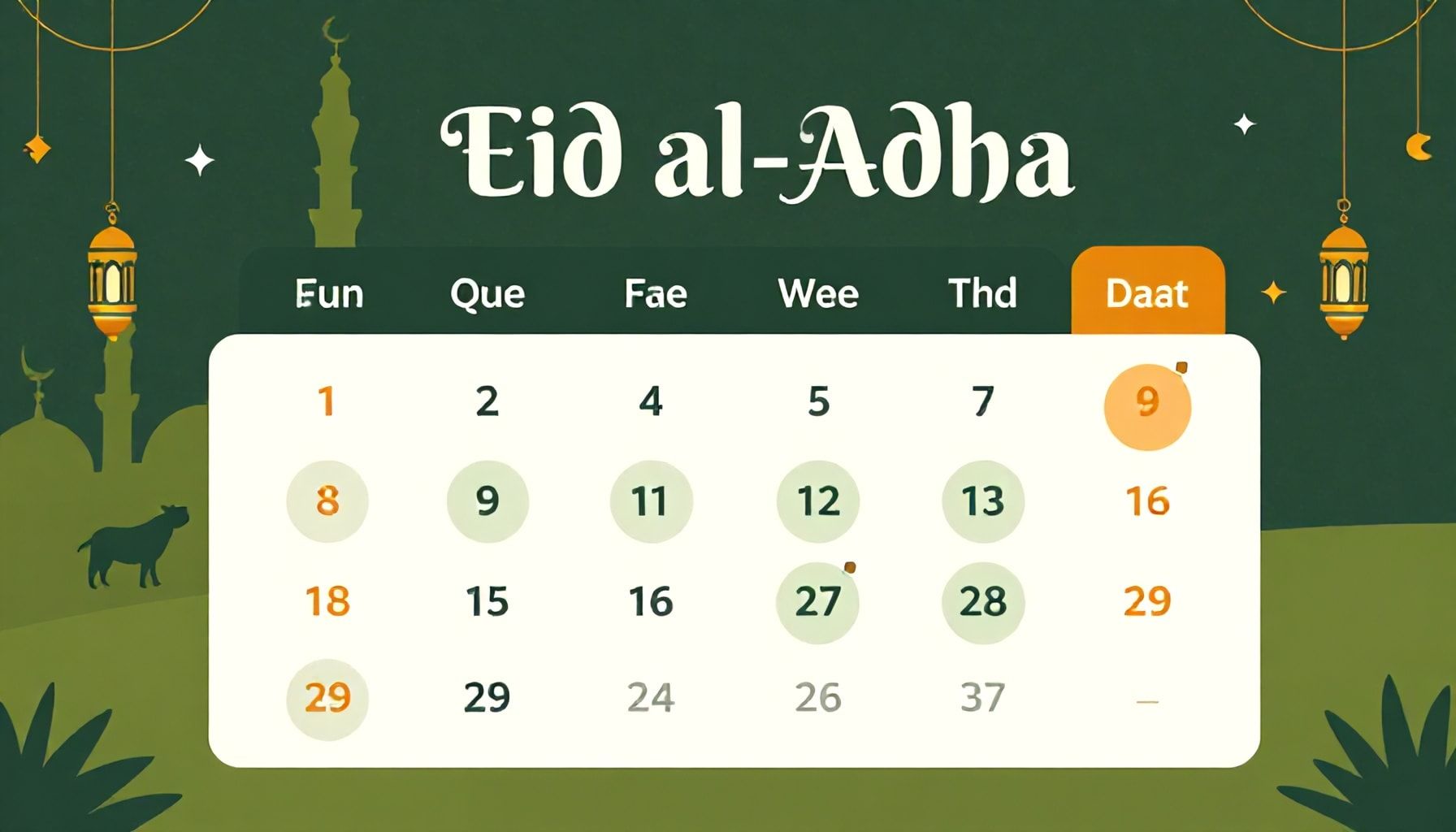 2025 Kurban Bayramı Tarihleri: Ne Zaman Başlıyor ve Bitiyor?*