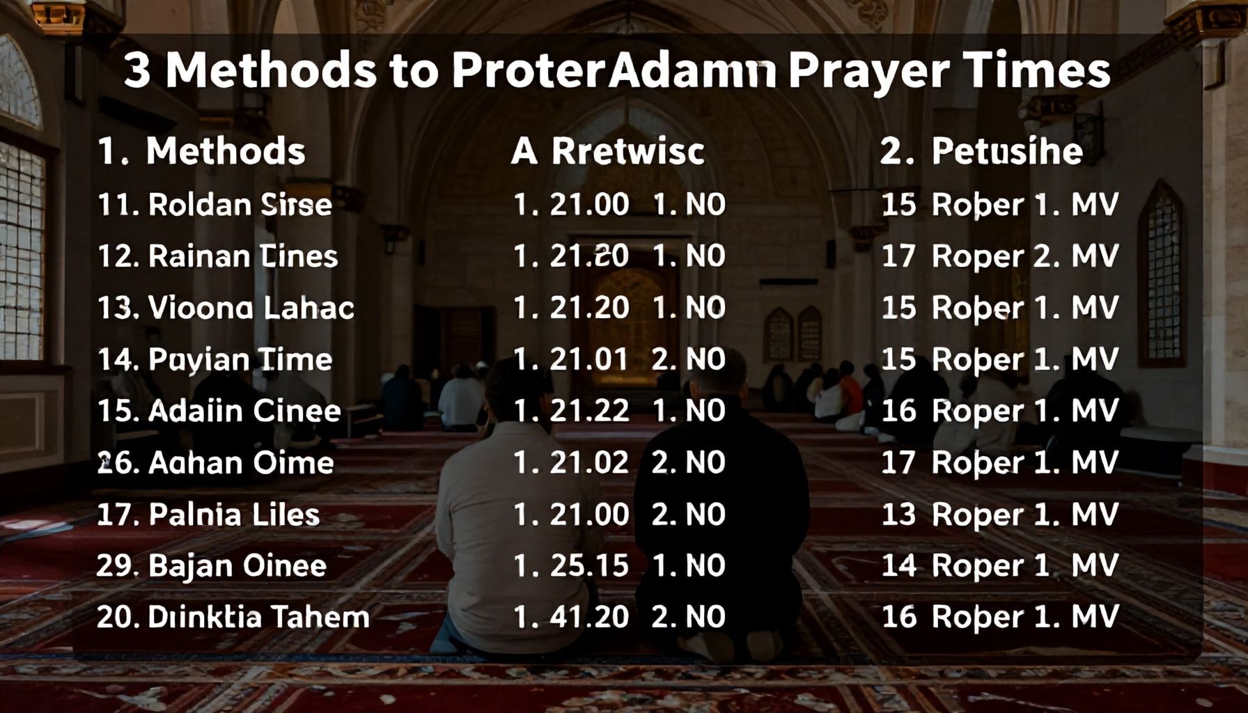 3 Yöntemle Adana Namaz Vakitlerini Hatalı Bilgilerden Korun*