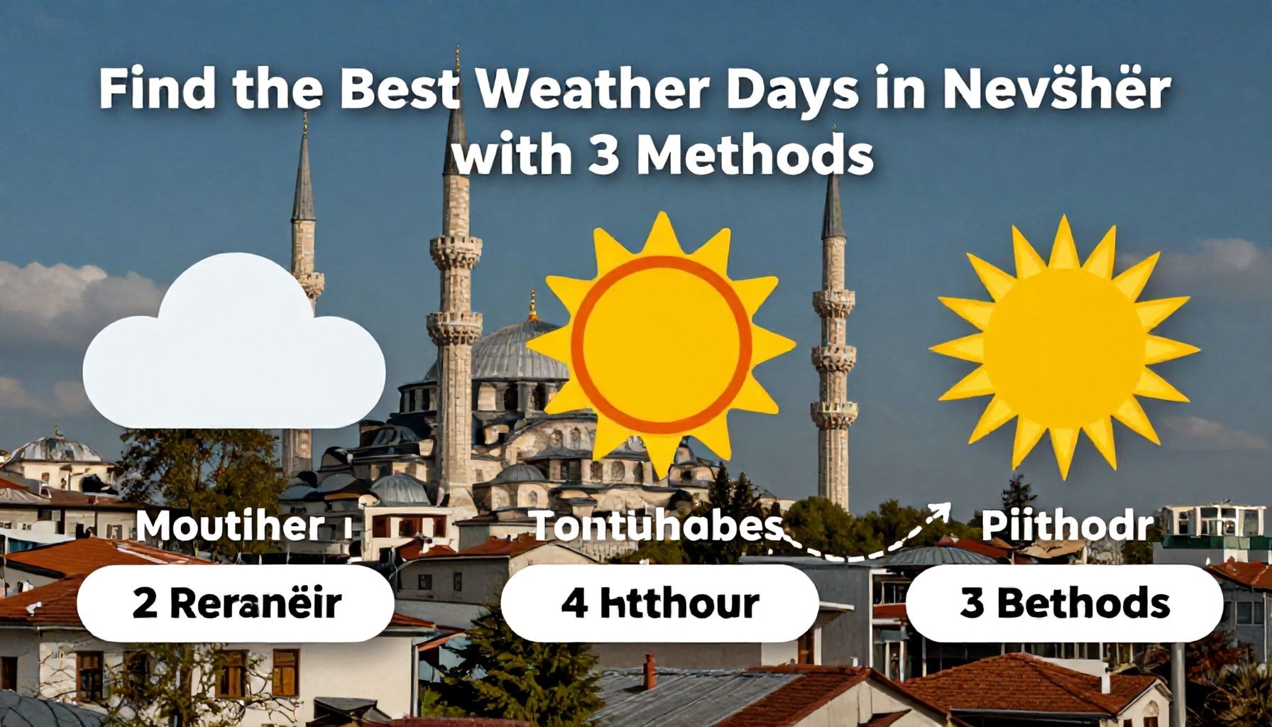 3 Yöntemle Nevşehir'de En İyi Hava Günlerini Bulun*