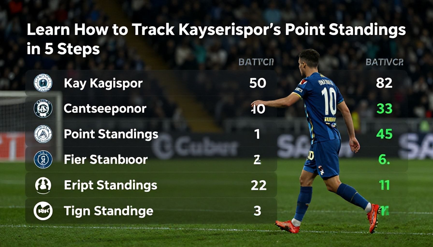 5 Adımda Kayserispor'un Puan Durumunu Takip Etmeyi Öğrenin*