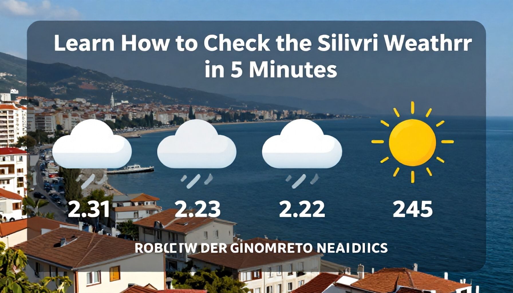 5 Dakikada Silivri Hava Durumunu Kontrol Etmeyi Öğrenin*