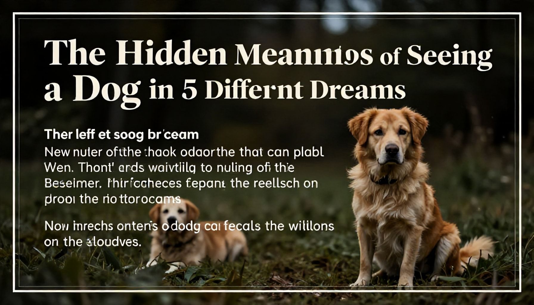 5 Farklı Rüyada Köpek Görmenin Gizli Anlamları*