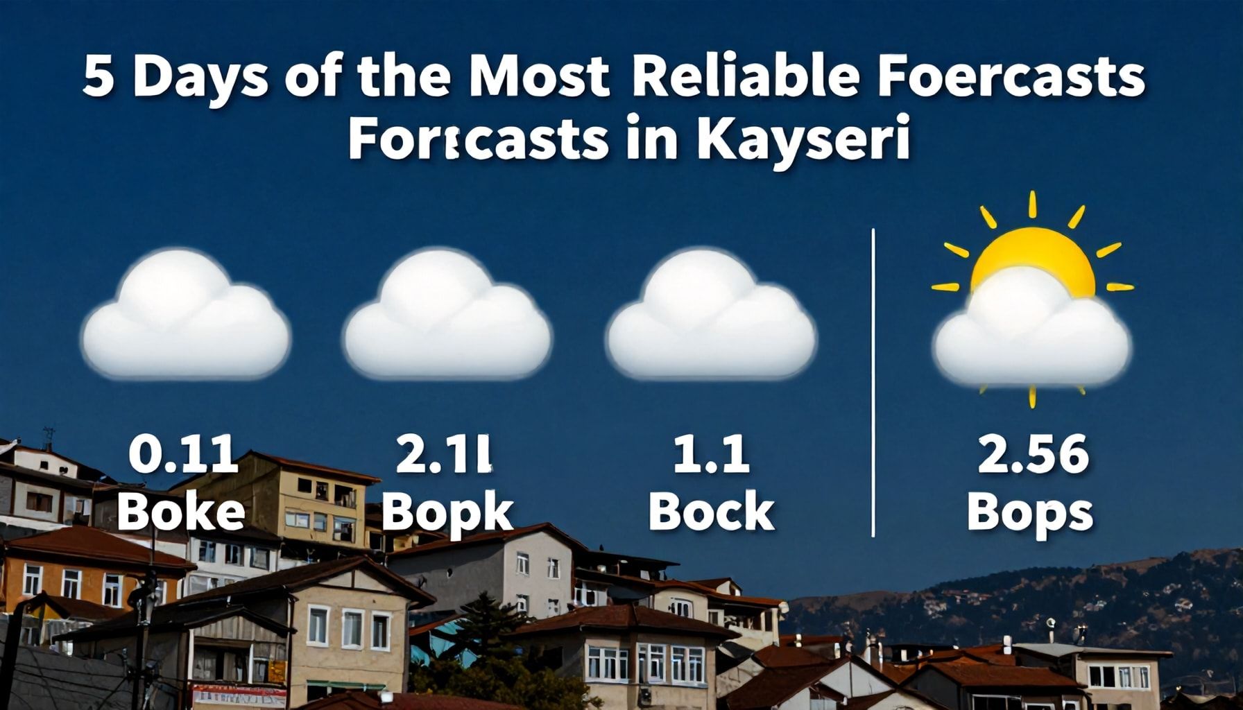 5 Gün İçin Kayseri’de En Güvenilir Hava Durumu Tahminleri: Nasıl Kontrol Edersiniz?*