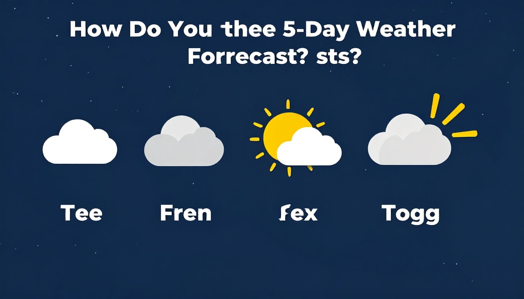 5 Günlük Hava Durumu Öngörüsünü Nasıl Kontrol Edersiniz?*