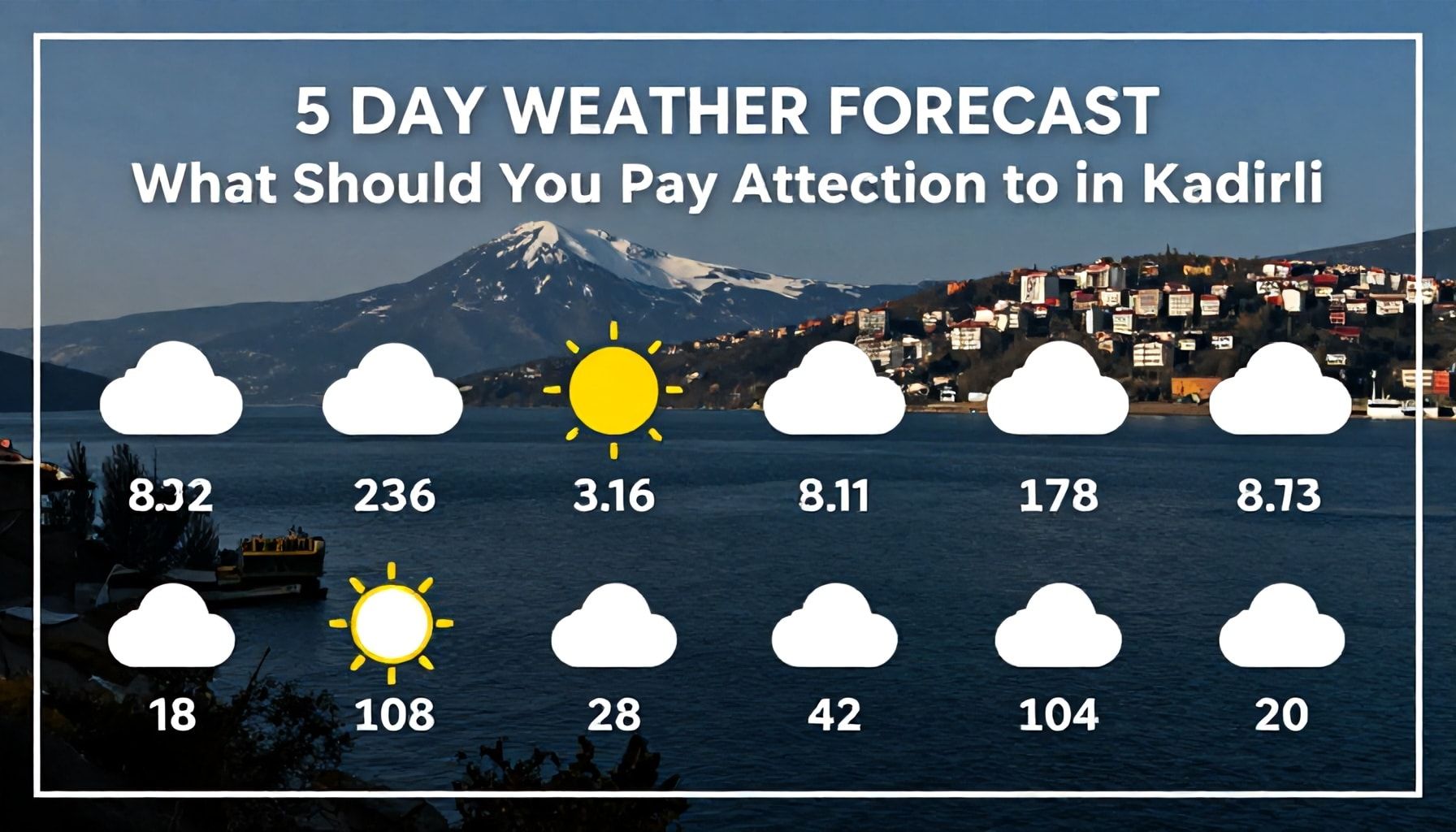 5 Günlük Hava Tahmini: Kadirli'de Nelere Dikkat Etmelisiniz?*