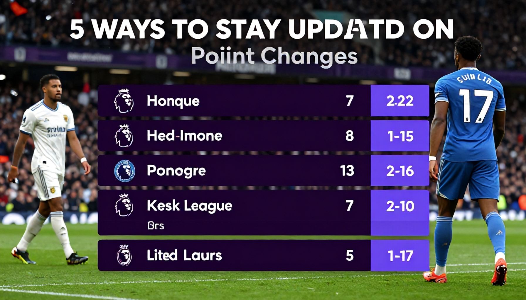 5 Ways to Stay Updated on Premier Lig Point Changes*