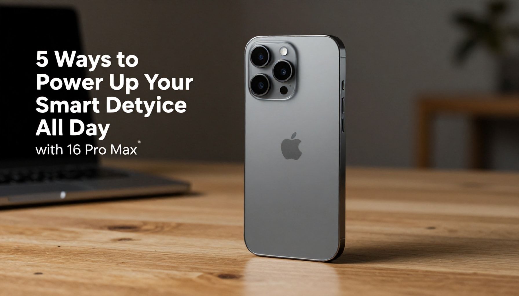 5 Yöntemle 16 Pro Max ile Akıllı Cihazınızı Gündüz Boyu Güçlendirin*