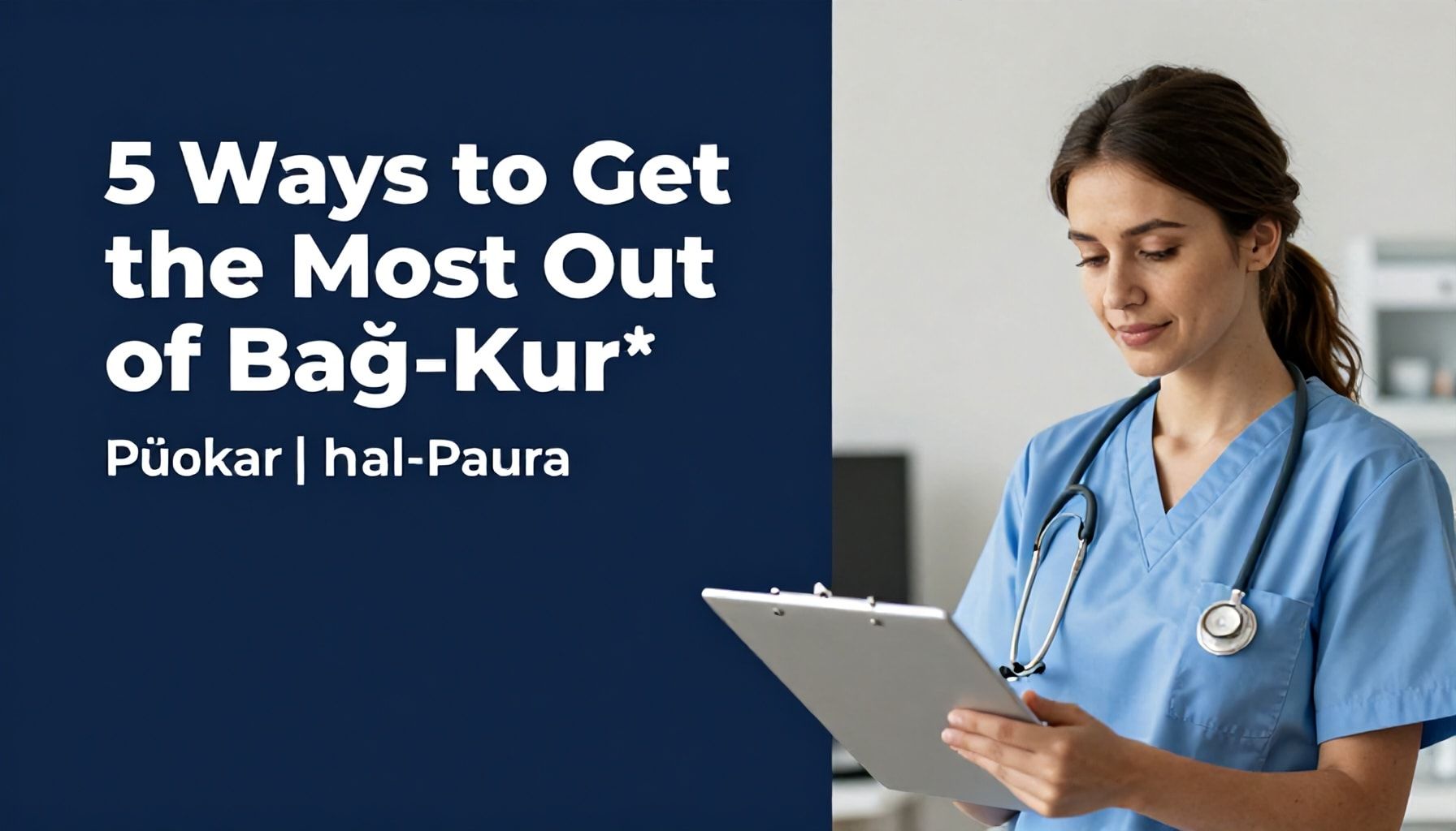 5 Yöntemle Bağ-Kur'dan Maksimum Fayda Alın*