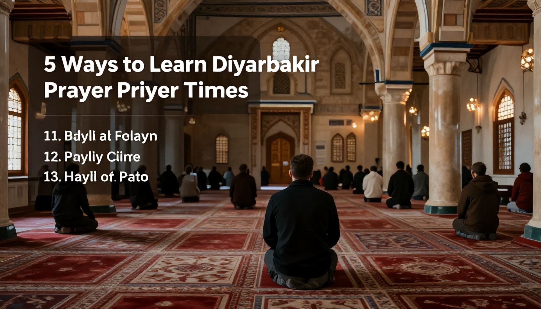 5 Yöntemle Diyarbakır Namaz Vakitlerini Hemen Öğrenin*