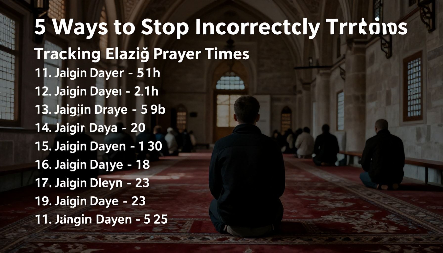 5 Yöntemle Elazığ Namaz Saatlerini Hatalı Takipten Kurtulun*