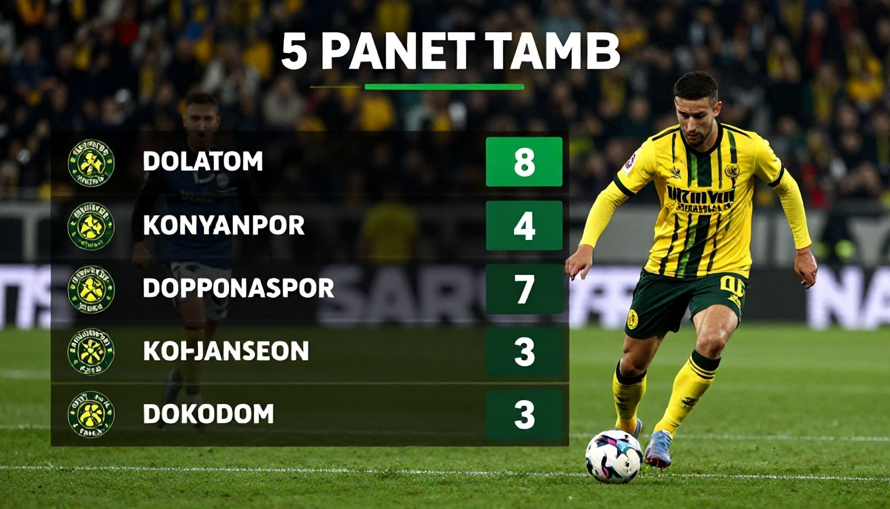 5 Yöntemle Konyaspor'un Performansını Takip Et*