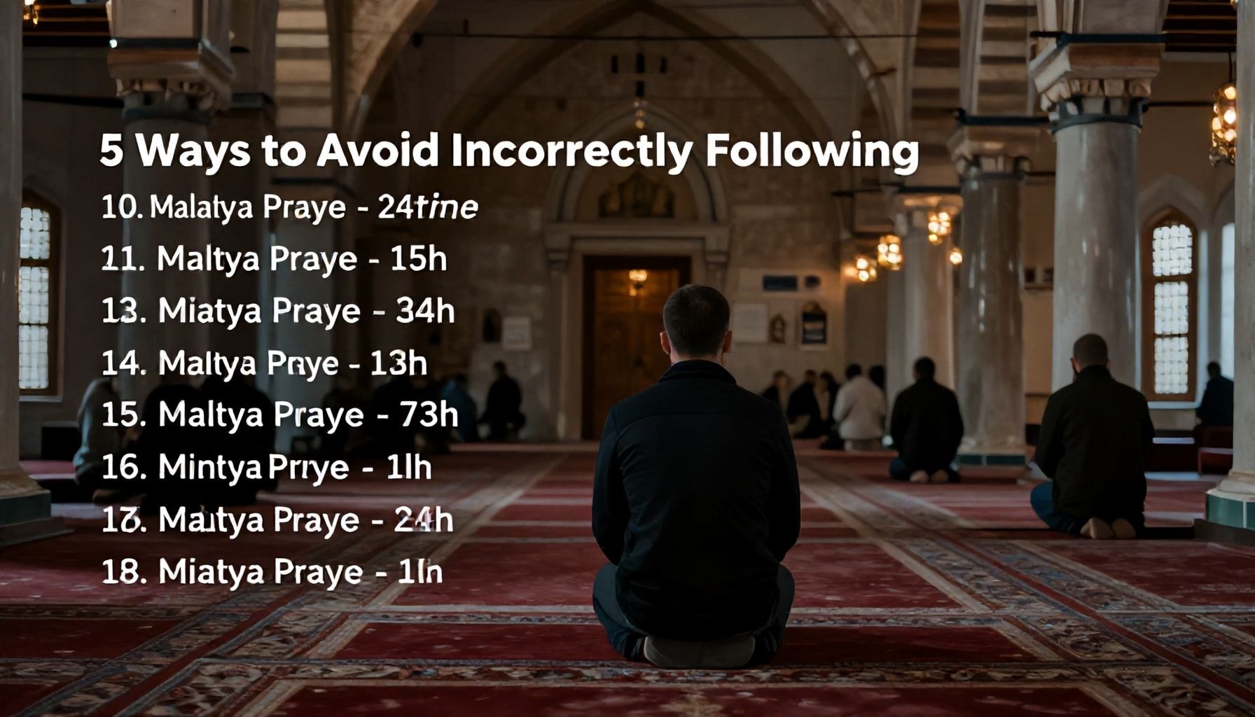 5 Yöntemle Malatya Namaz Vakitlerini Hatalı Takipten Kurtulun*