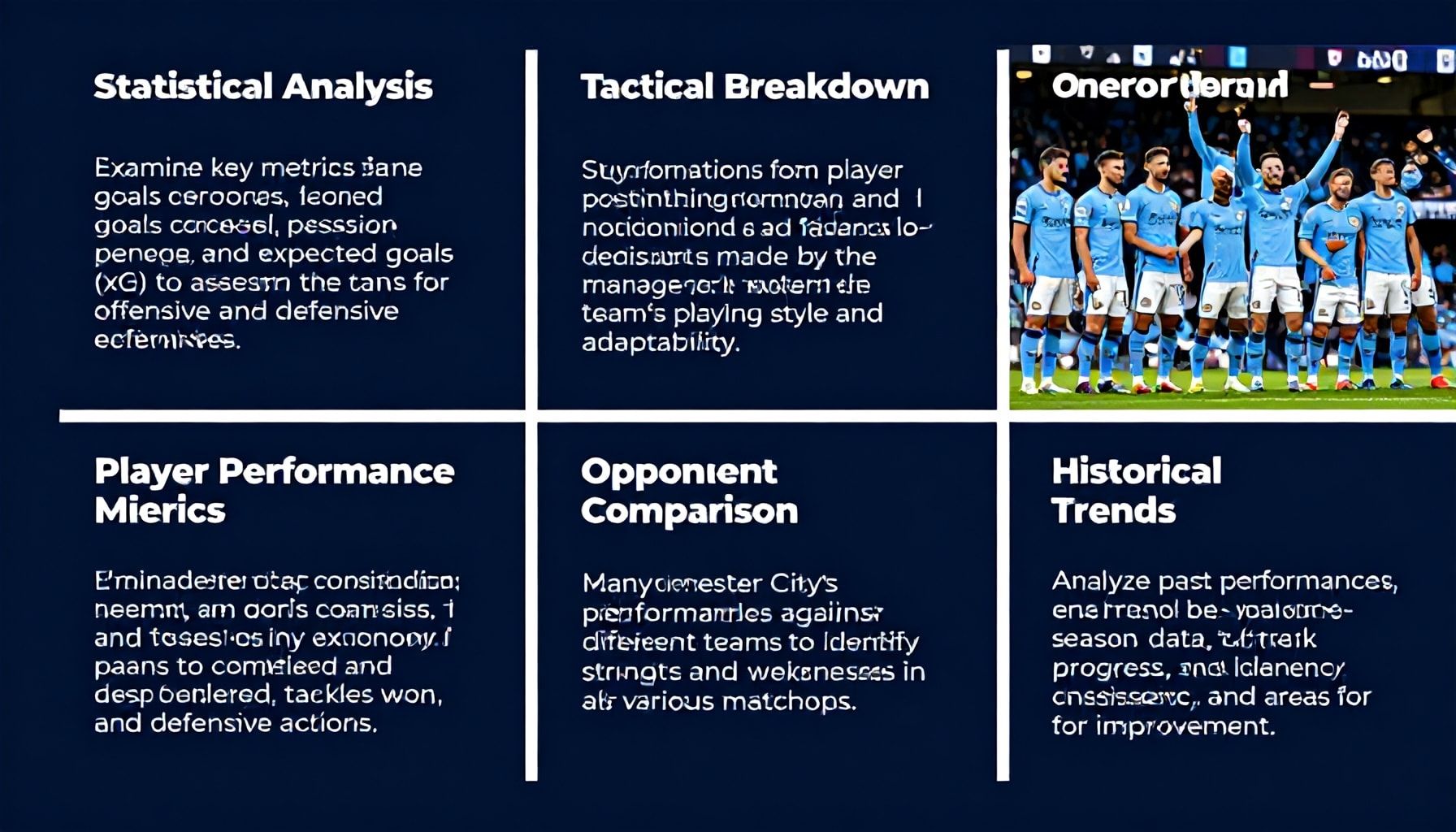 5 Yöntemle Manchester City'nin Performansını Analiz Etme*