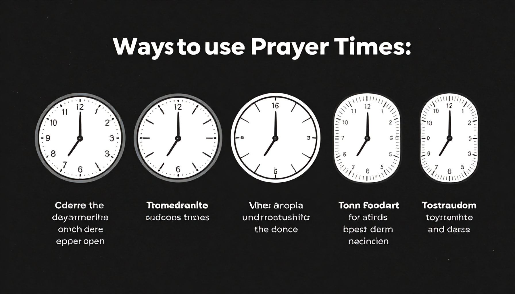 5 Yöntemle Namaz Vakitlerini Verimli Kullanma*