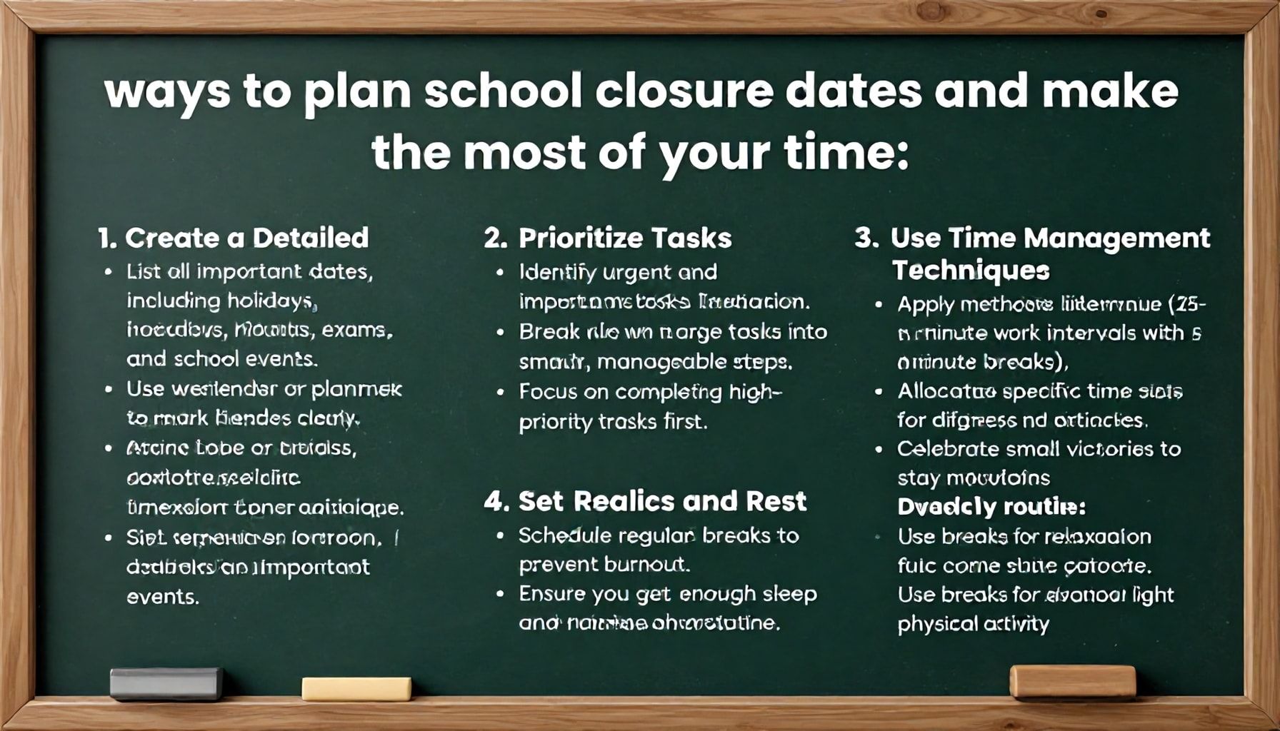 5 Yöntemle Okul Kapanma Tarihlerini Planlamak ve Zamanınızı Verimli Kullanmak*