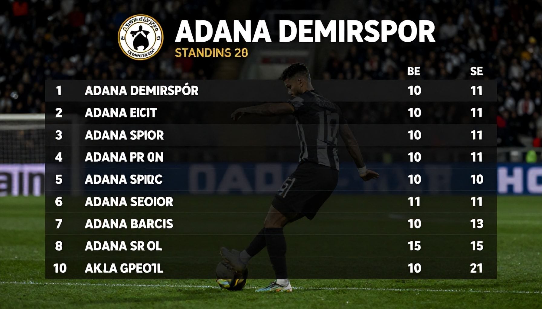 Adana Demirspor'un Puan Durumunu Nasıl Kontrol Edersiniz?"*