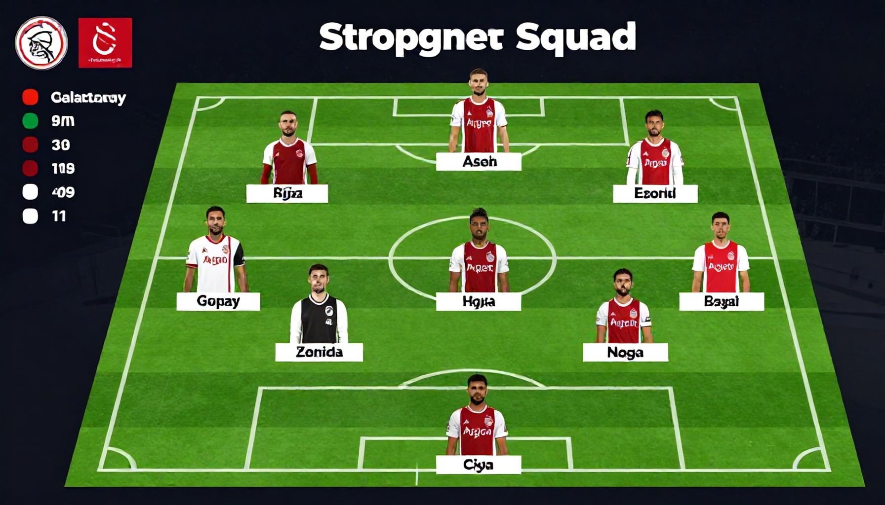 Ajax ile Galatasaray maç kadrosu: Takımın en güçlü oyuncuları ve taktik detayları*