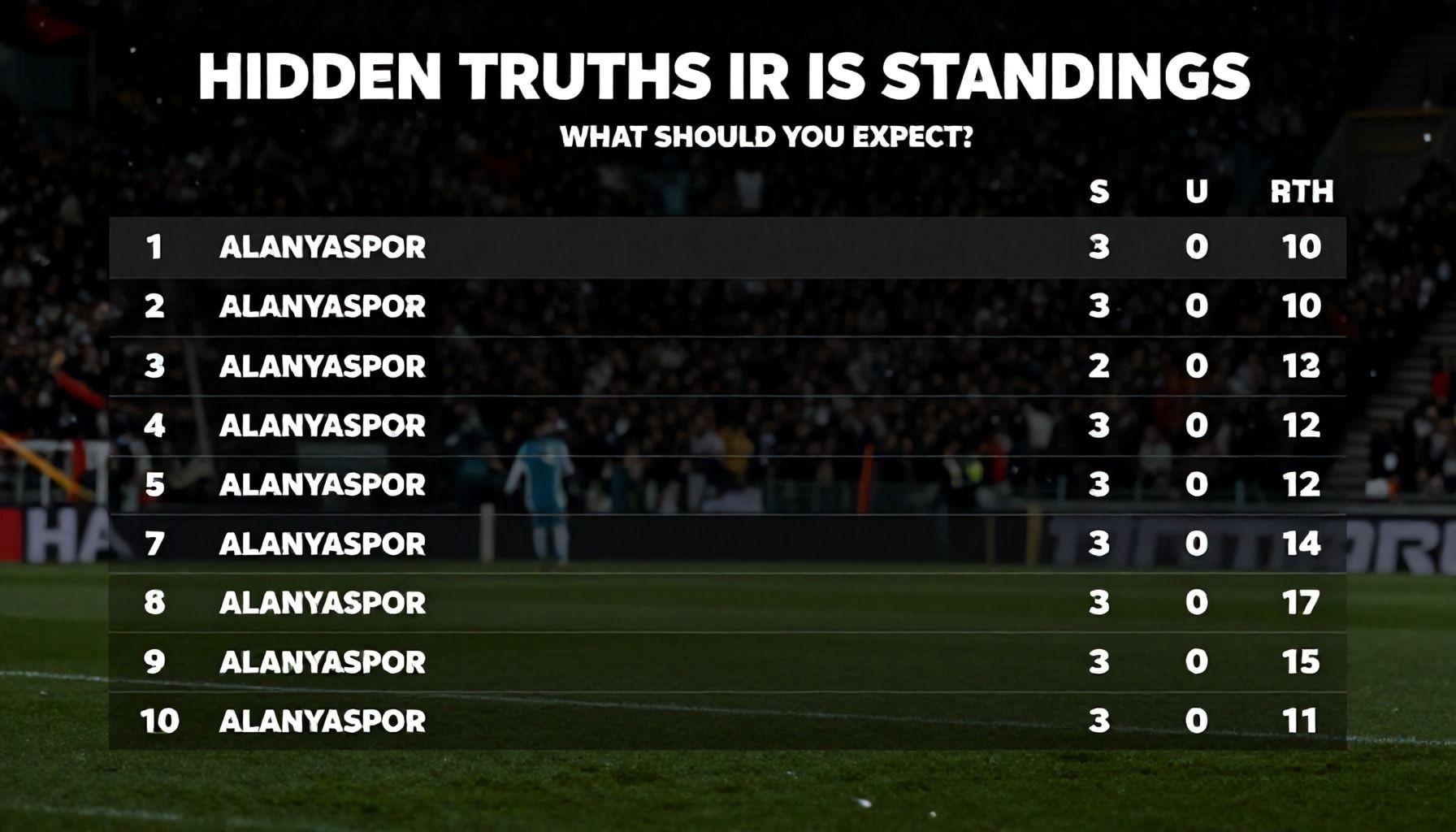 Alanyaspor'un Puan Durumunda Gizli Gerçekler: Neyi Beklemek Gerekiyor?*