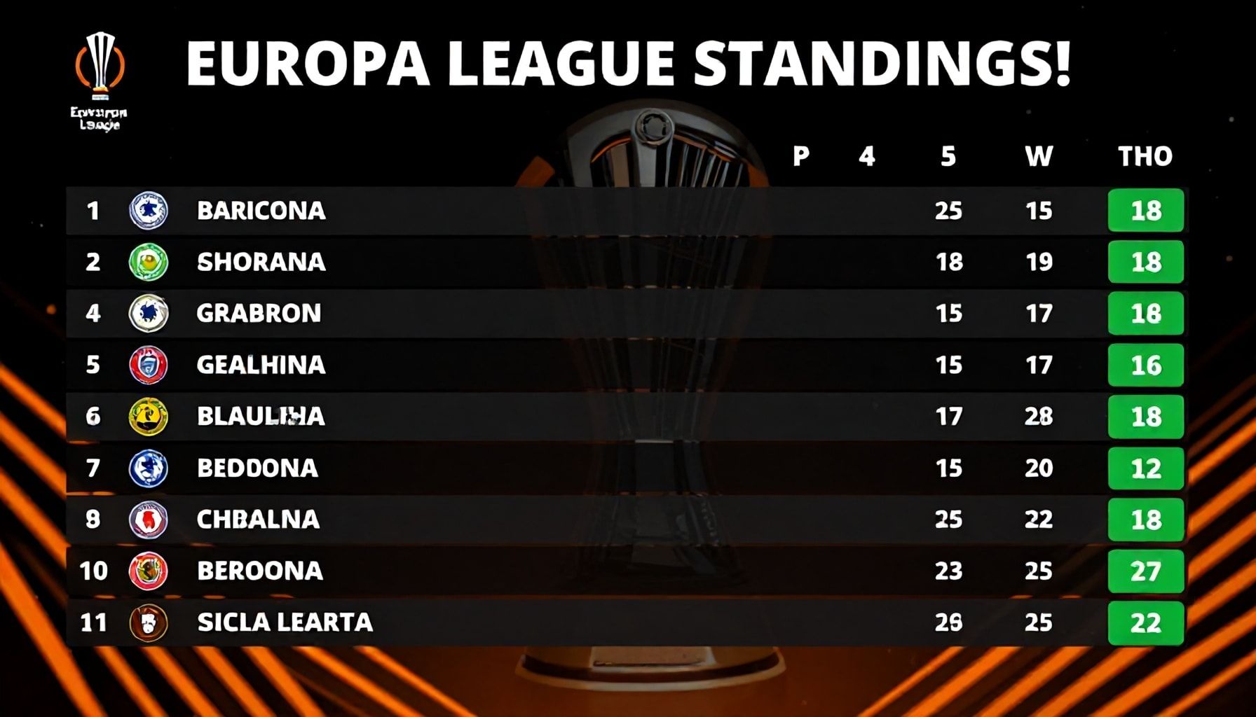 Avrupa Ligi Puan Durumlarını Nasıl Güncellemek?*