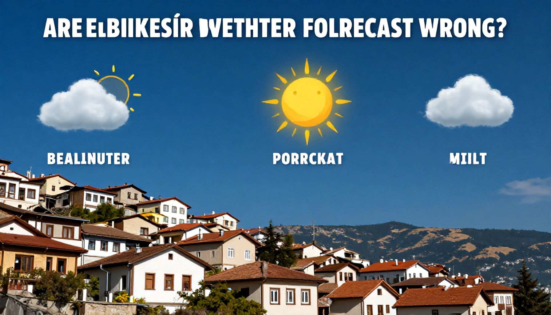 Balıkesir Hava Durumu Tahminleri Yanlış Mı? Gerçekleri ve Yanlışları Aydınlatıyoruz*
