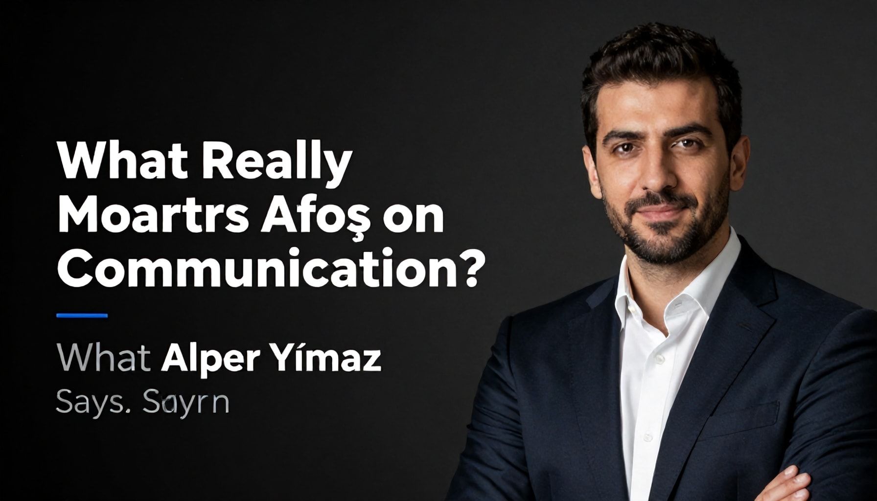 Barış Alper Yılmaz'ın Söylediği: İletişimde Gerçekten Önemli Nedir?*