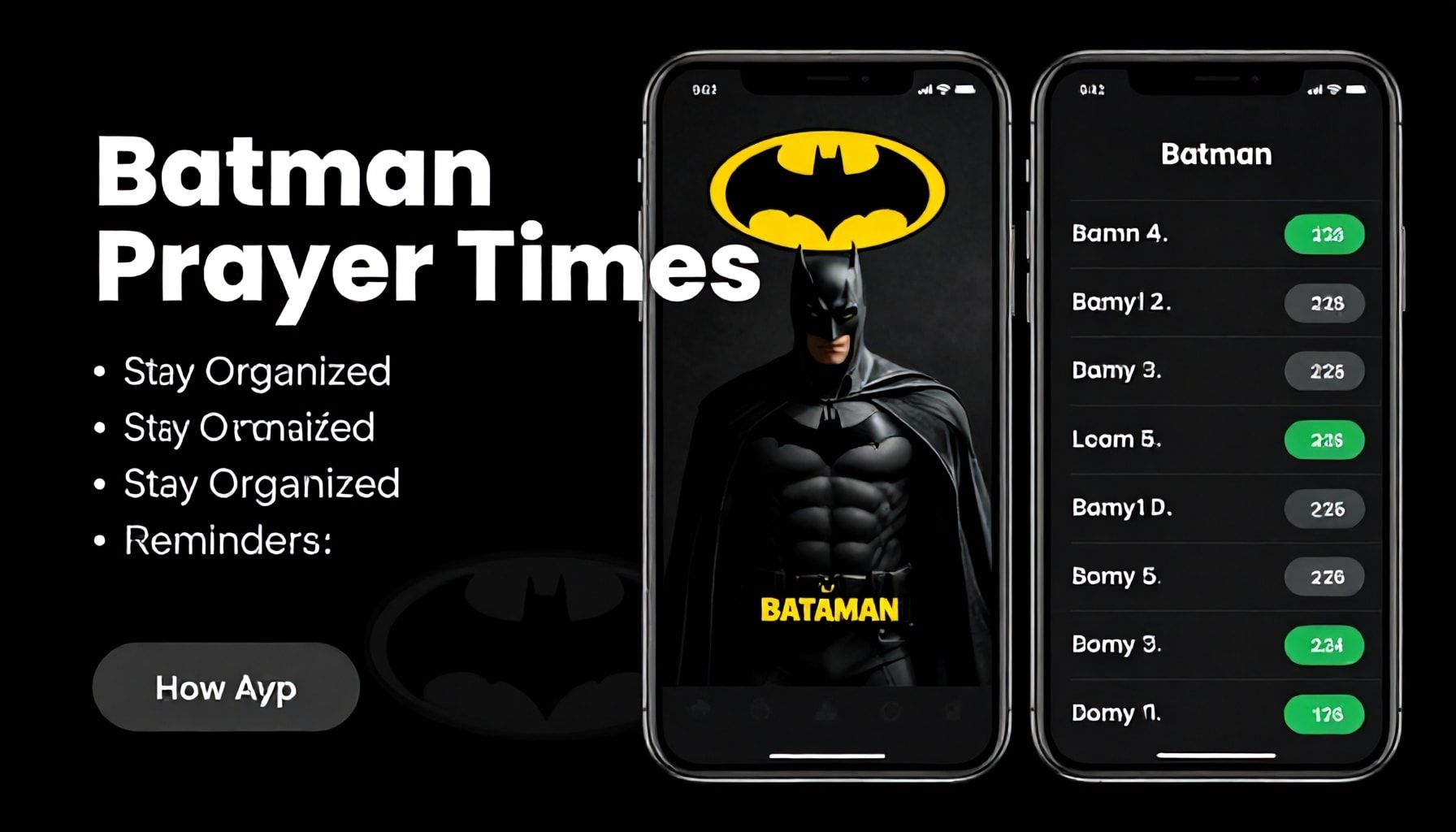 Batman Namaz Vakitlerini Unutma: Uygulamalar ve Hatırlatmalarla Düzenli Olun"*