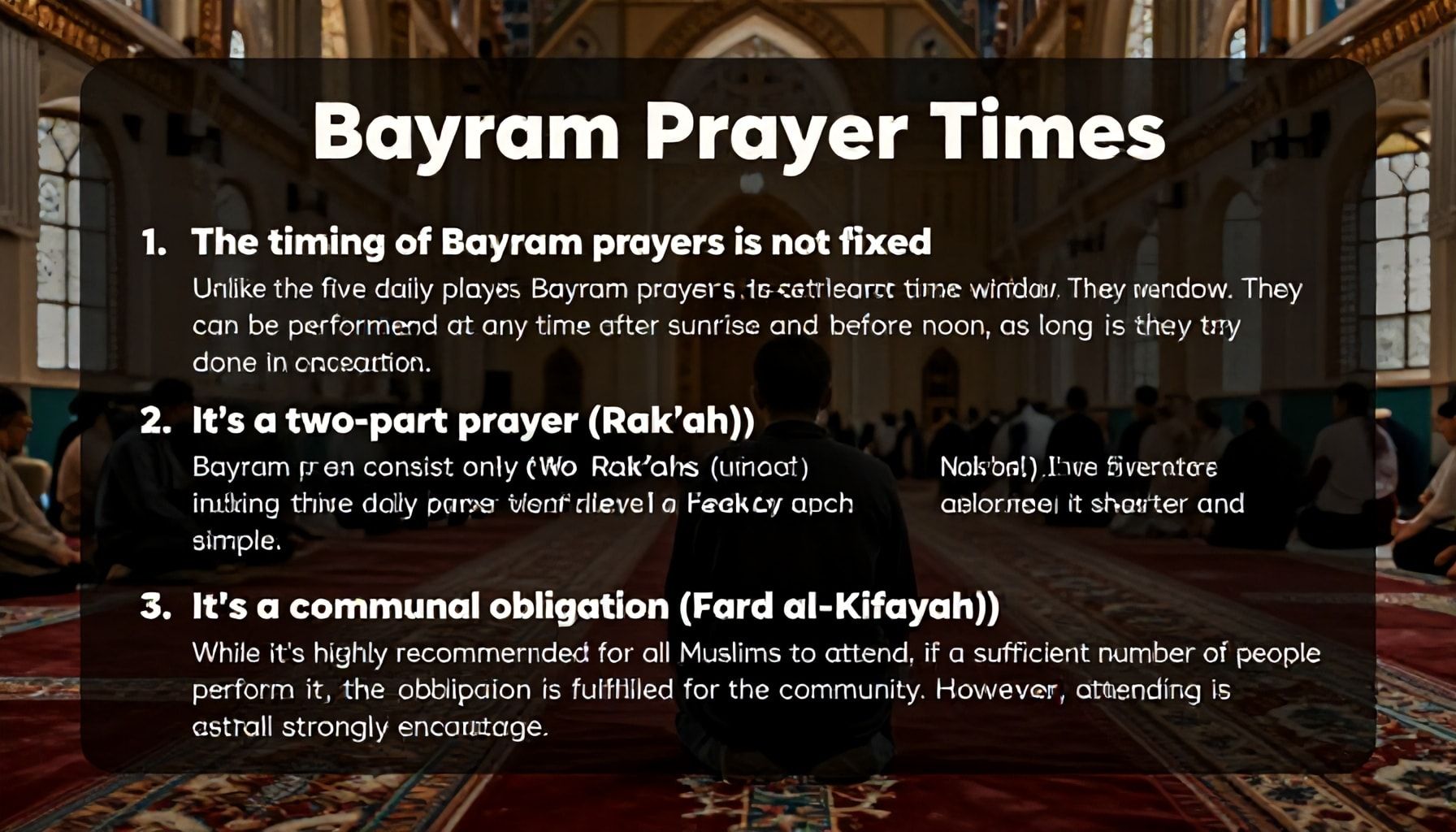 Bayram Namazı Saatleri Hakkında Bilmediğiniz 3 Gerçek*