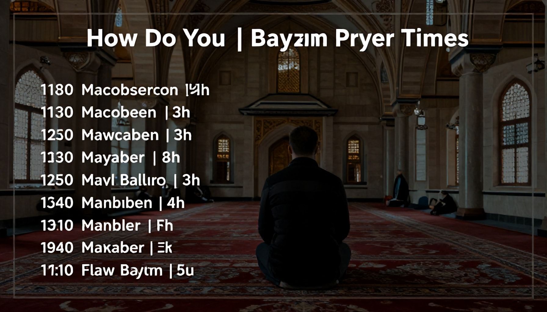 Bayram Namazı Saatlerini Nasıl Takip Edersiniz?*