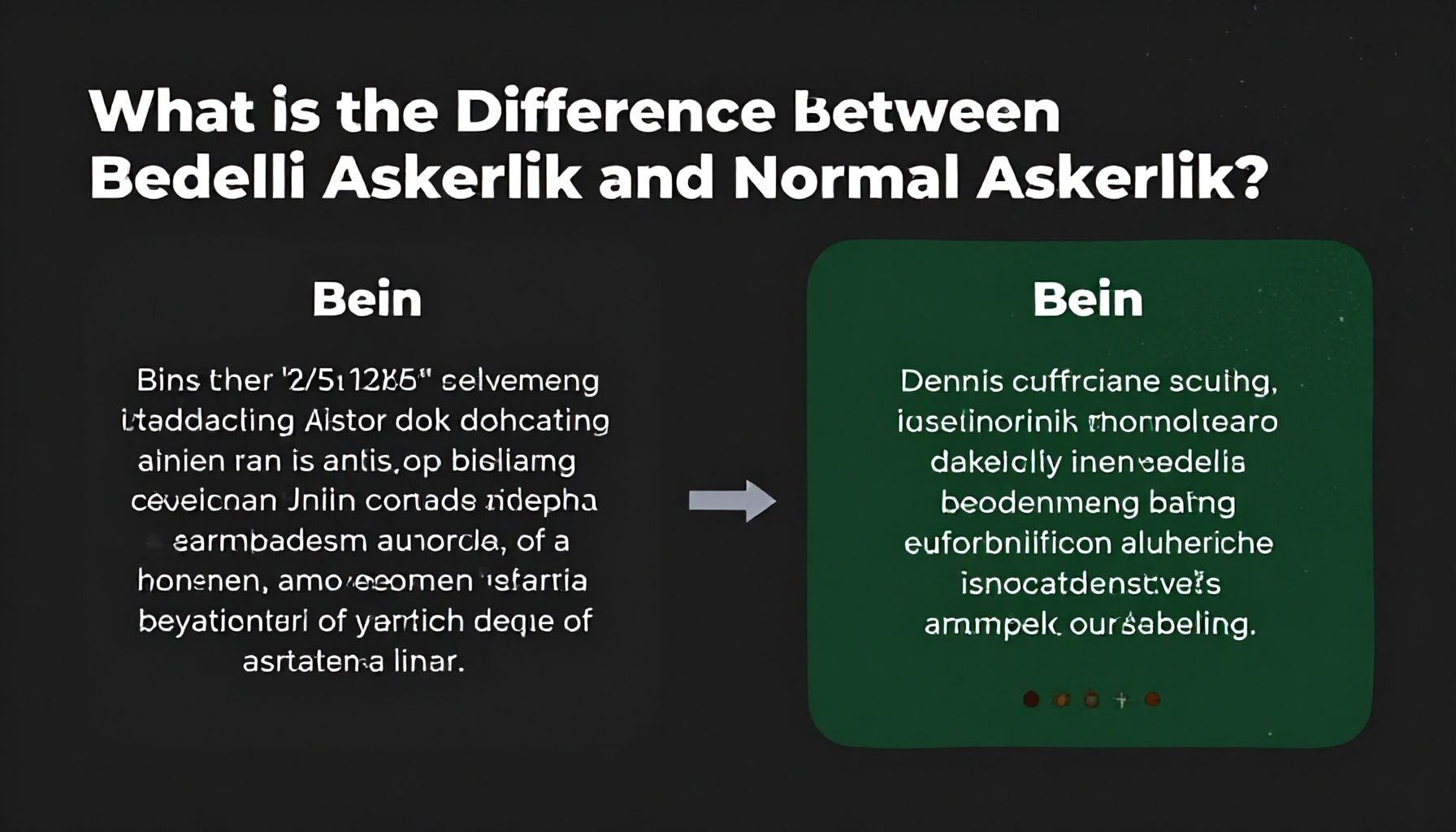 Bedelli Askerlik İle Normal Askerlik Arasında Fark Nedir?*