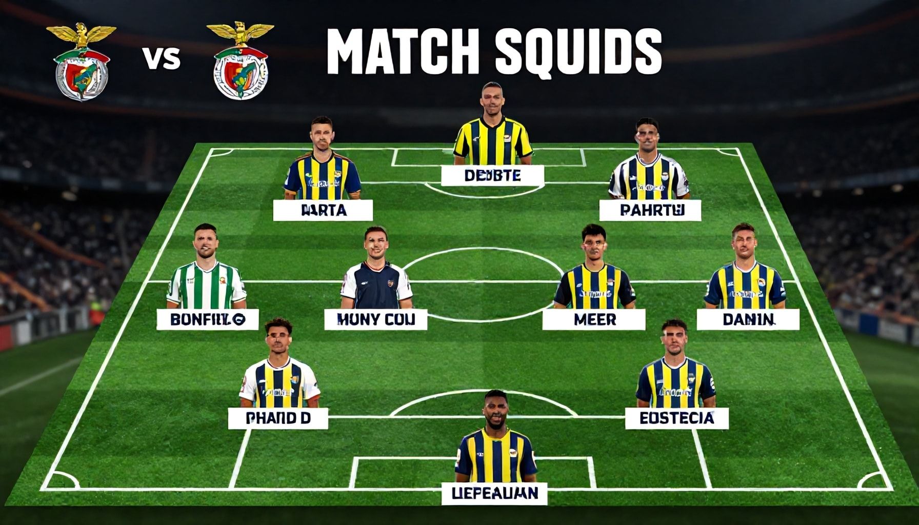 Benfica ve Fenerbahçe Maç Kadroları: Takımların En İyi Oyuncuları ve Taktikleri*