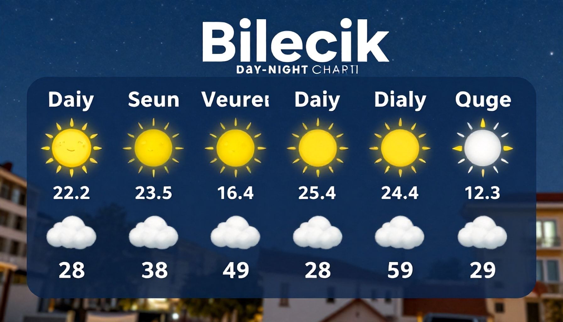 Bilecik Hava Durumu: Günlük Tahmin ve Gece-Gündüz Değişimleri*