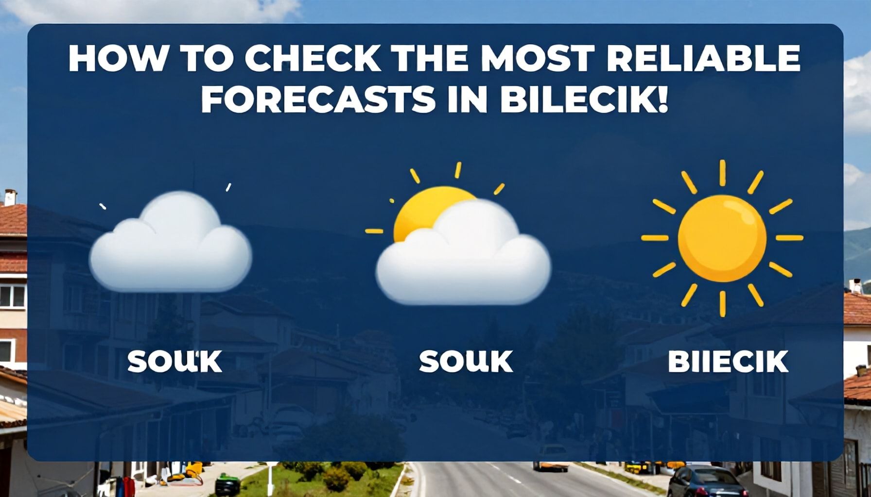 Bilecik'te En Güvenilir Hava Tahminlerini Nasıl Kontrol Edersiniz?*