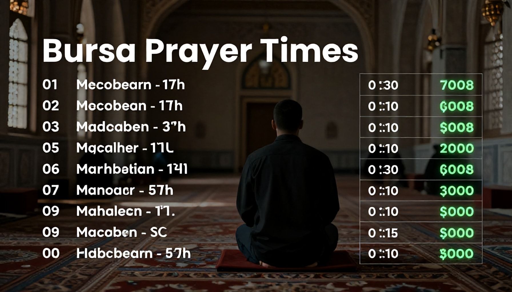 Bursa Namaz Vakitlerini Doğru Anında Öğrenin: 6 Önemli İpuçları*