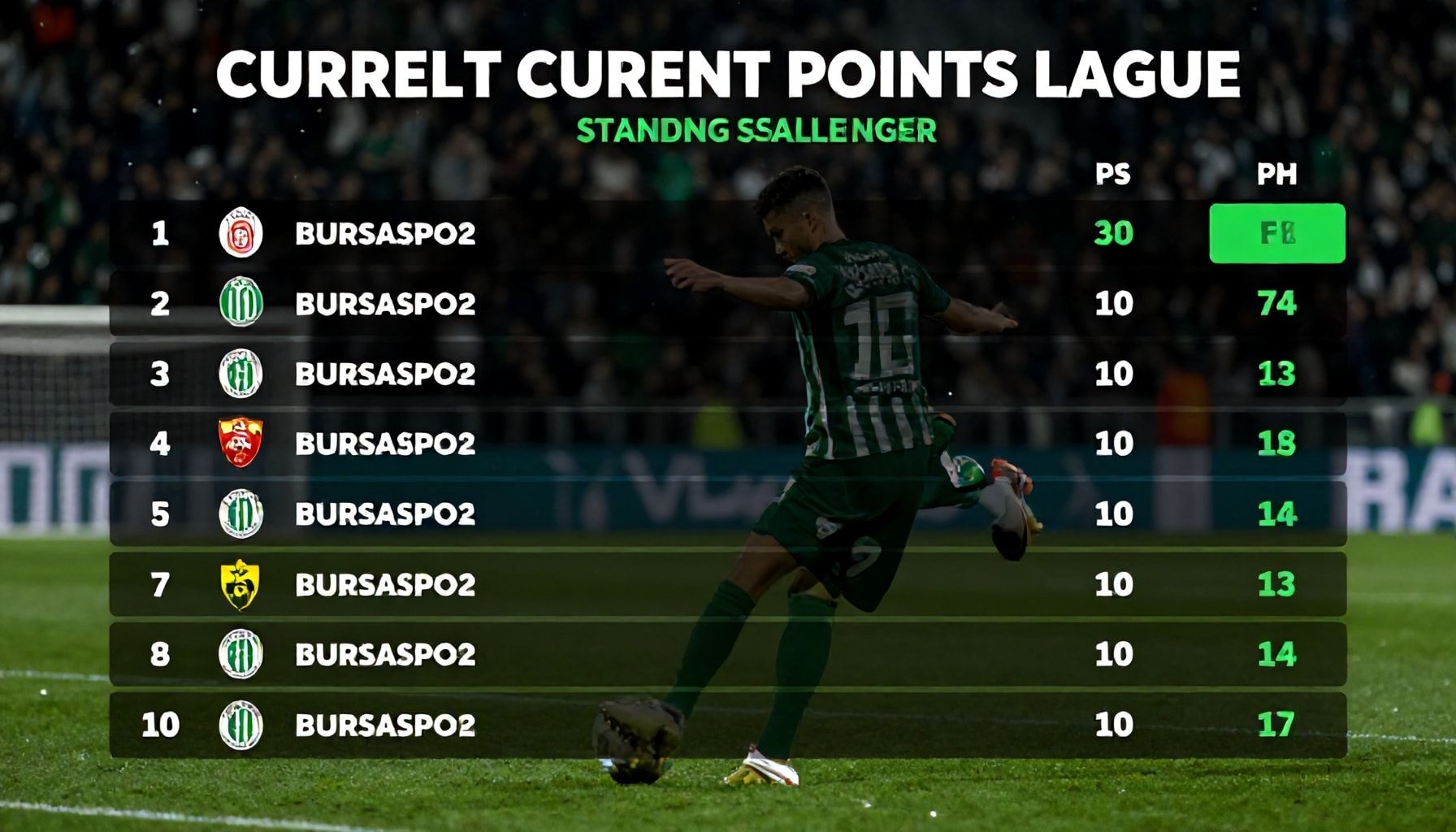 Bursaspor'un Güncel Puan Durumu: Ligde Nerede Duruyor?*