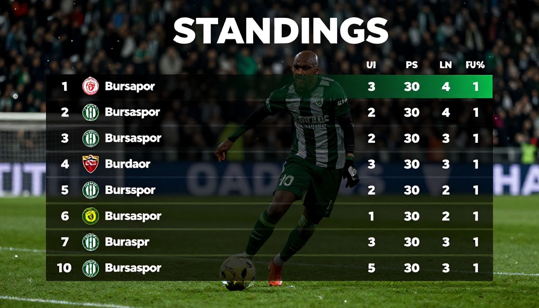 Bursaspor'un Puan Durumu: 3 Yolla Takip Etme Yöntemi*