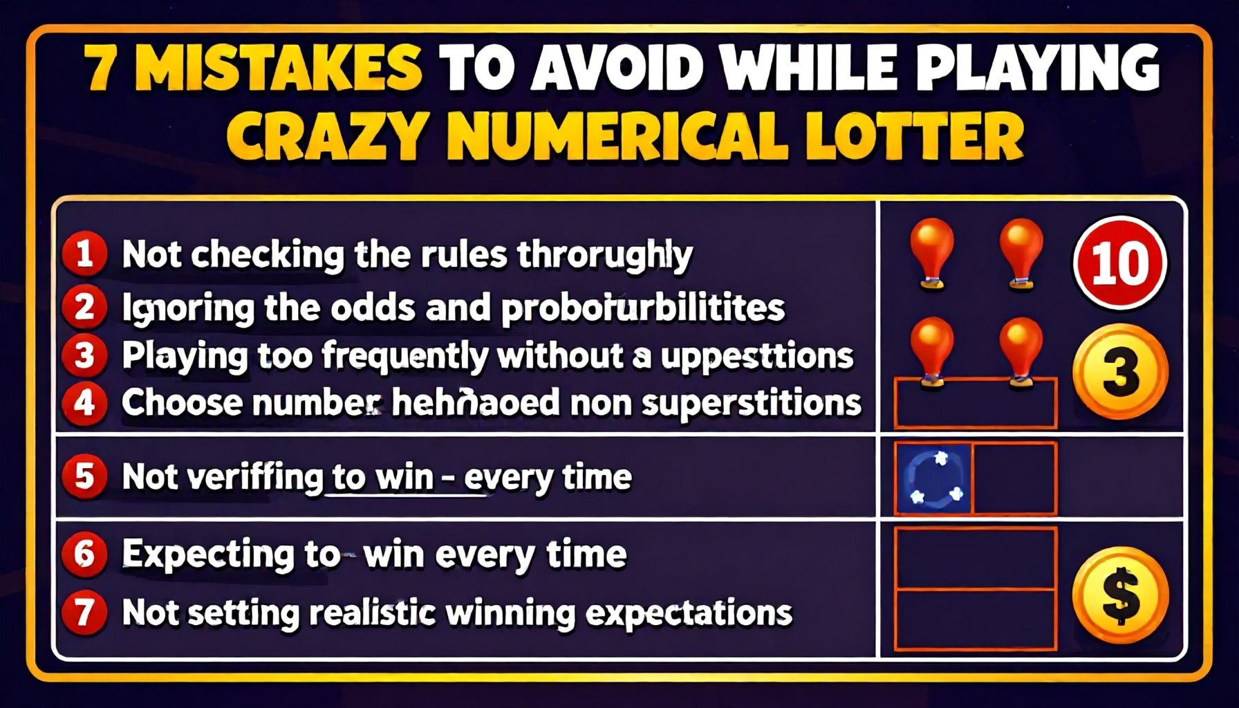 Çılgın Sayısal Loto Oynarken Yapmamalı 7 Hatası*