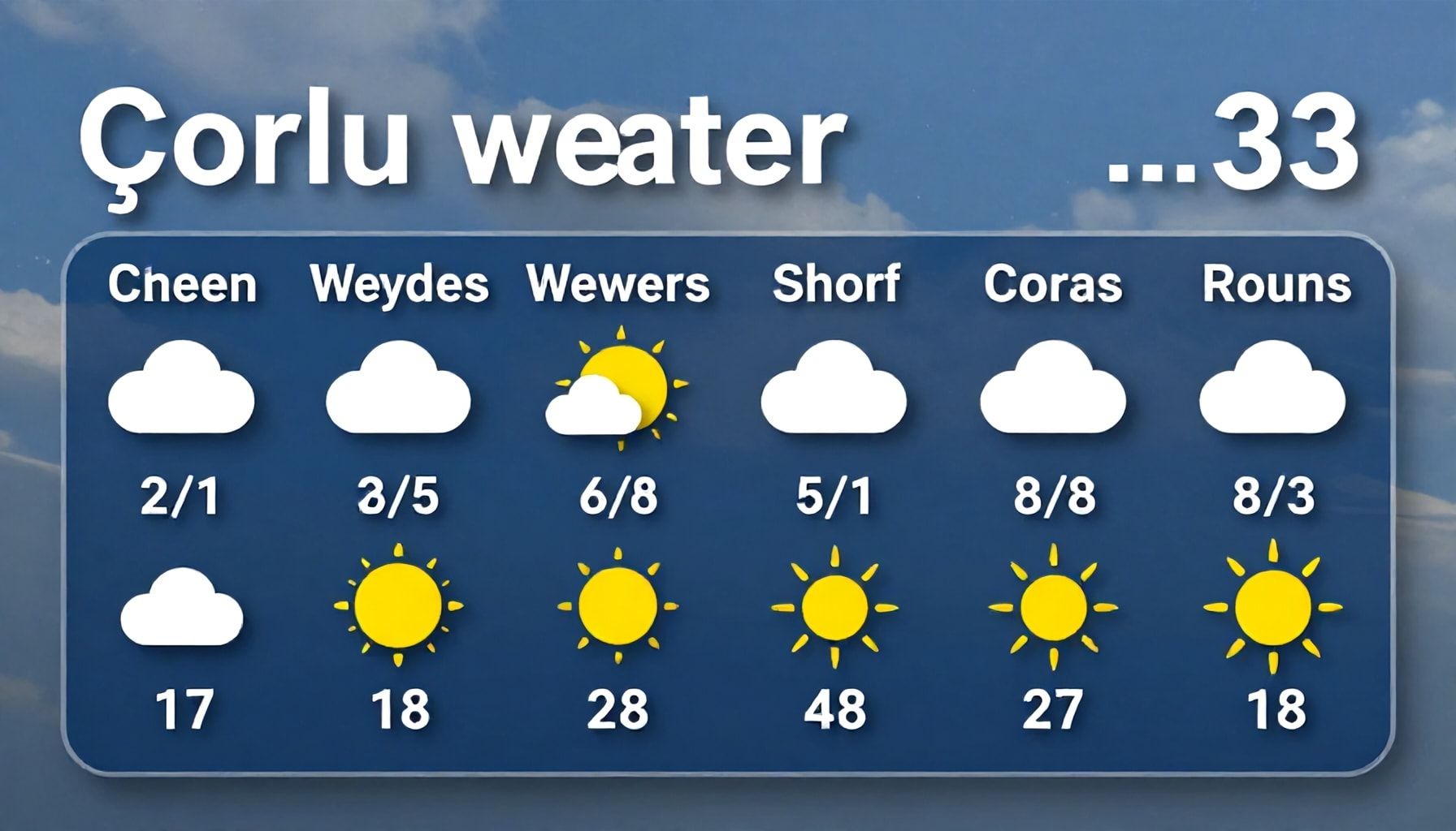 Çorlu Hava Durumu: Güncel Hava Koşulları ve Planınızı Kolaylaştıran Bilgiler*