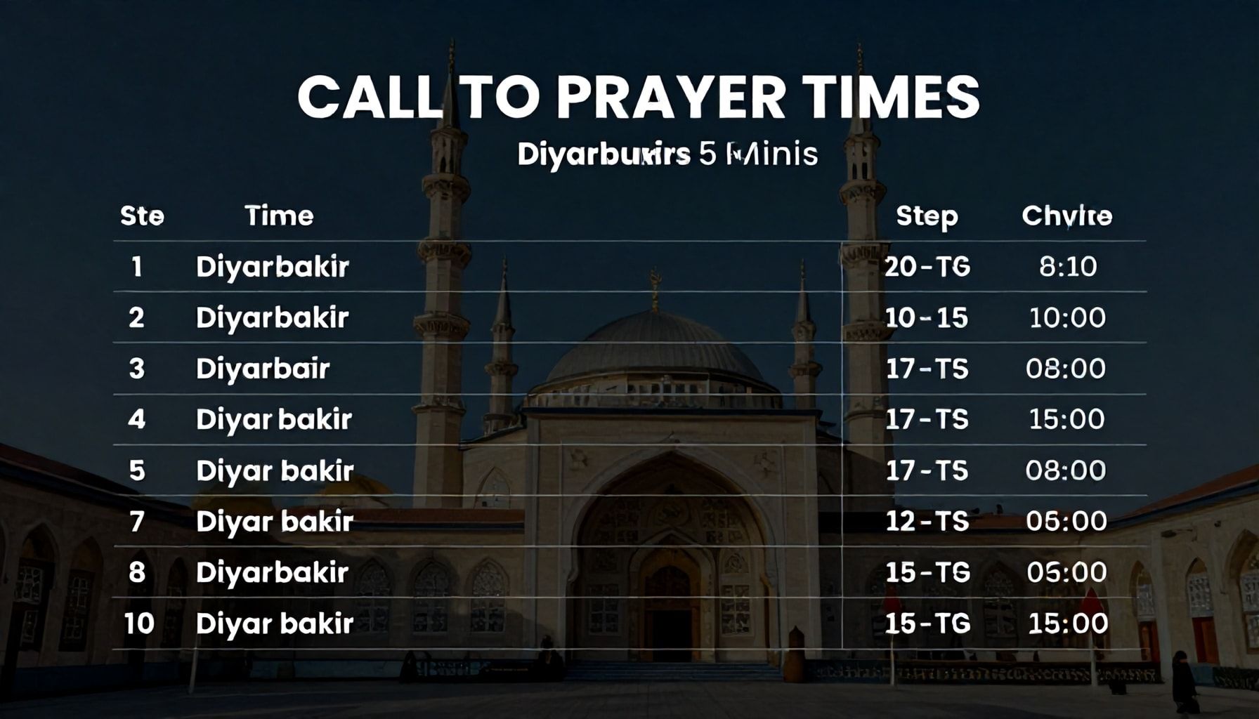 Diyarbakır'da Ezan Vakitlerini 5 Dakikada Bulun: Adım Adım Rehber*