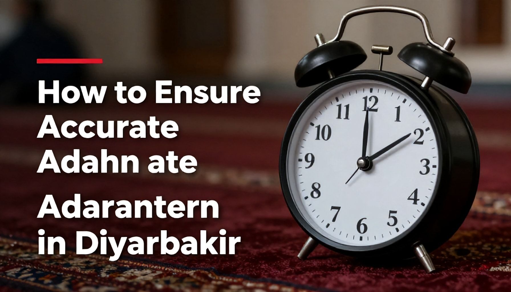 Diyarbakır’da Ezan Vakti’ni Doğru Takip Etmeyi Nasıl Garantiler*