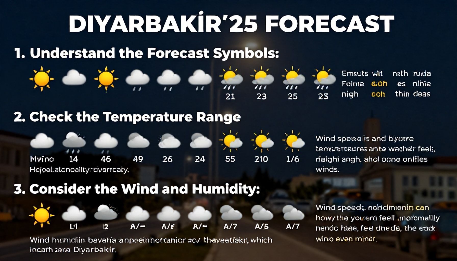 Diyarbakır'ın Hava Durumu Tahminlerini Doğru Yorumlama İçin 3 Temel Bilgi*
