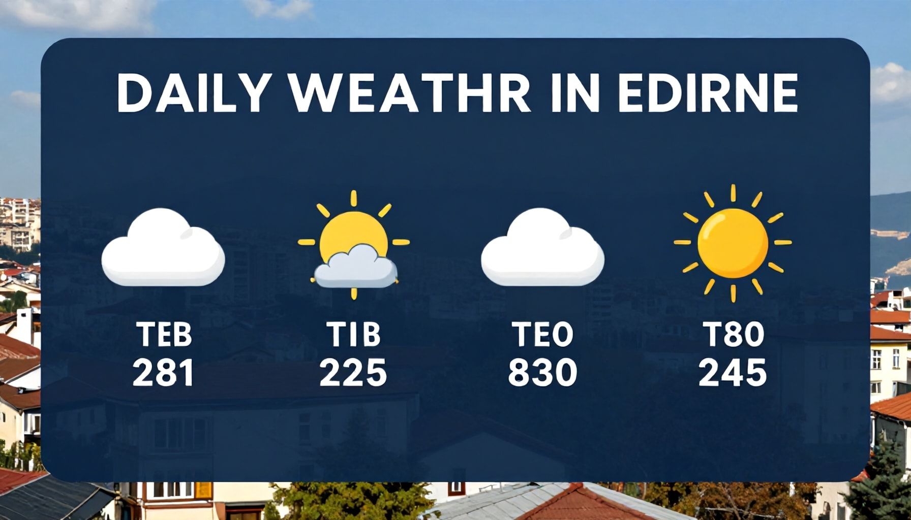 Edirne'de Günlük Hava Durumunu Nasıl Kontrol Edersiniz?*