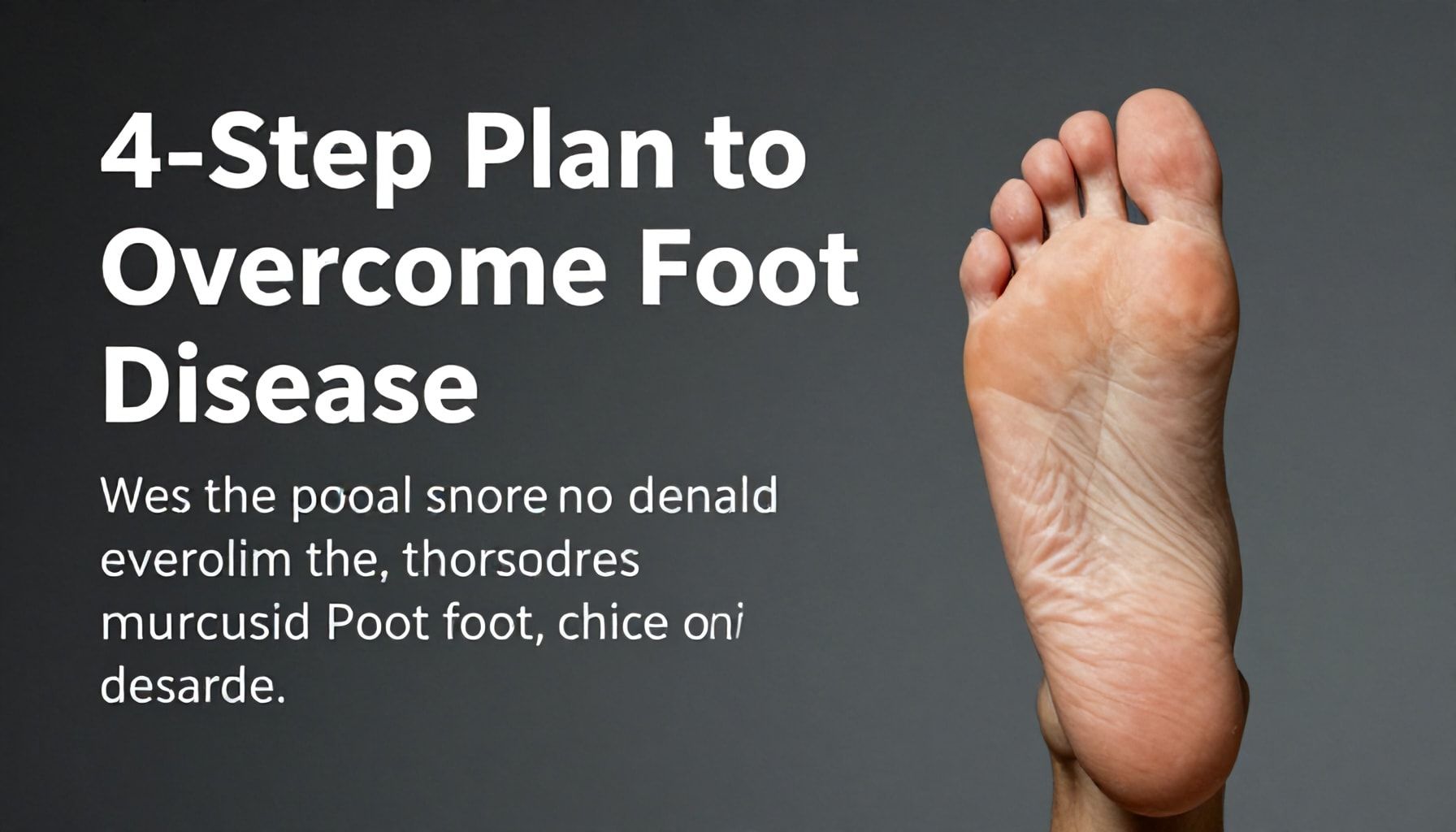 El Ayak Hastalığından Kurtulmak İçin 4 Adım Planı*