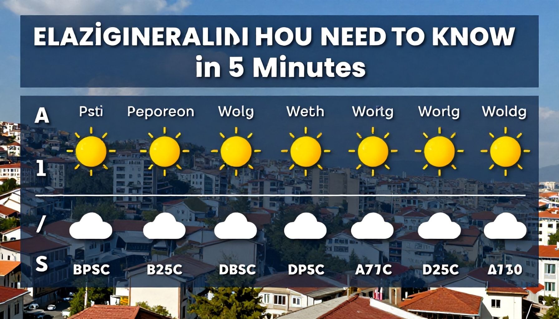 Elazığ Hava Durumu: 5 Dakikada Anlamanız Gereken Temel Bilgiler*