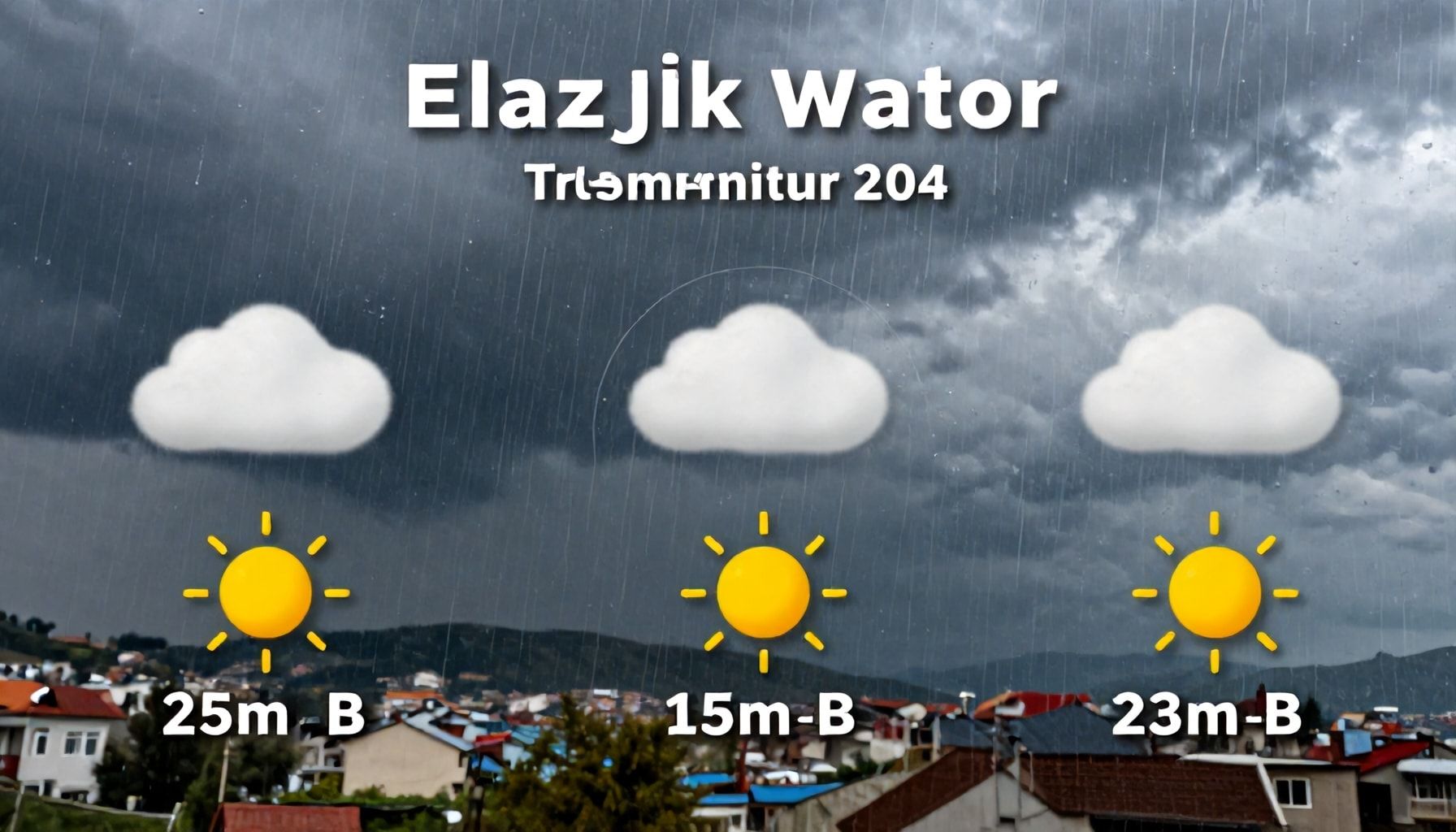 Elazığ Hava Durumu: Sıcaklık, Yağmur ve Rüzgâr: Planınızı Etkileyen 3 Ana Etken*