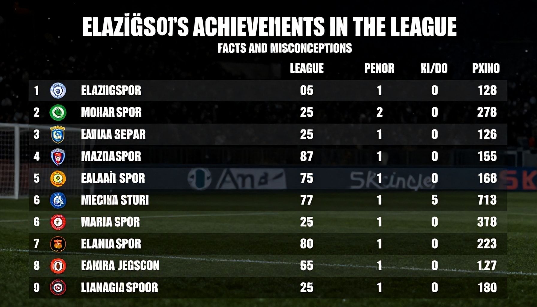Elazığspor'un Ligdeki Başarıları: Gerçekler ve Yanlış Anlamalar*